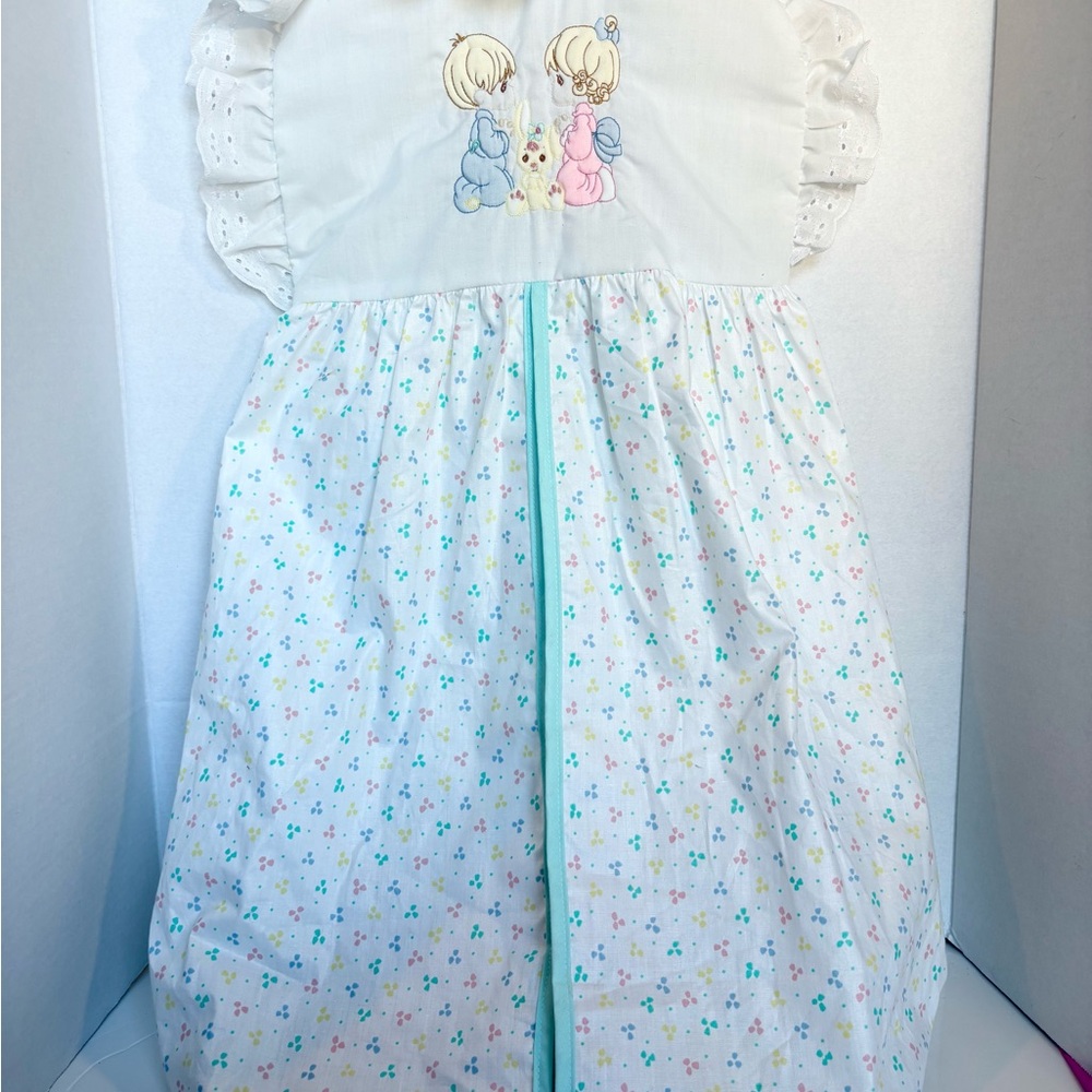 Vintage Precious Moments Diaper Stacker – Pastel Floral – Made in USA